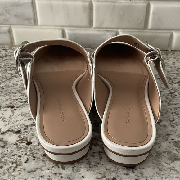 EUC Banana Republic Leather Buckle Strap Mule - Picture 7 of 8